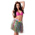 Hawaii Rokje Gekleurd 45cm, Kleding | Dames, Carnavalskleding en Feestkleding, Verzenden, Nieuw
