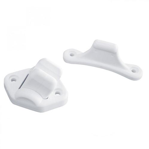 Deurvanger 2-delig Beweegbaar Wit 3mm, Caravans en Kamperen, Kampeeraccessoires, Nieuw