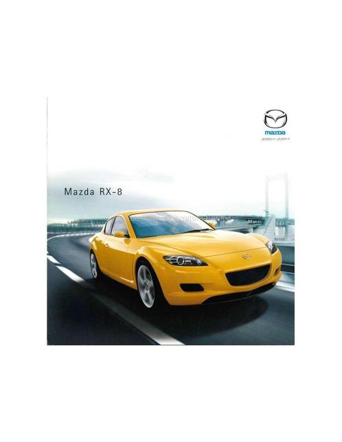 2002 MAZDA RX-8 BROCHURE ENGELS, Boeken, Auto's | Folders en Tijdschriften, Mazda