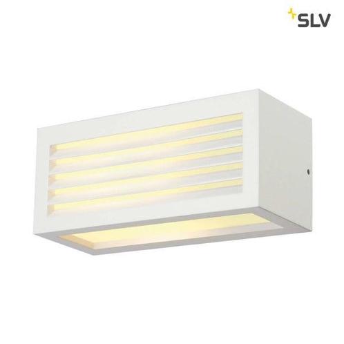 SLV BOX-L Wandlamp IP44 voor badkamers en buiten wit, Tuin en Terras, Buitenverlichting, Nieuw, Aluminium, Verzenden