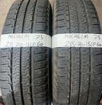2x215-70-15C Michelin Zomer 2x7.5m €60 Per Band 215 70 15C, Ophalen, 15 inch, Band(en), Zomerbanden