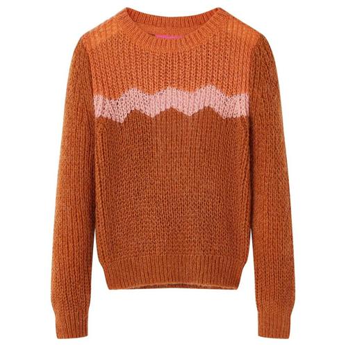 vidaXL Kindertrui gebreid 92 cognackleurig, Kinderen en Baby's, Kinderkleding | Overige, Nieuw, Verzenden