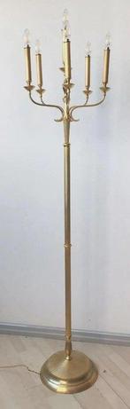 Staande lamp - Messing - Staande lamp van messing met zes