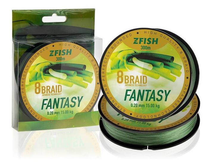 Gevlochten Lijn Fantasy Groen 8-Braid 300 m. - Karper XL, Watersport en Boten, Hengelsport | Karpervissen, Vislijn, Nieuw, Verzenden