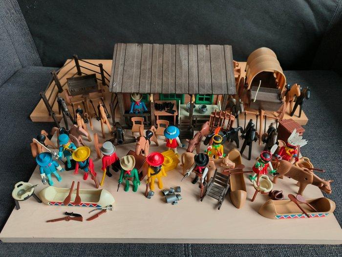 Playmobil - Western - Playmobil Western: Woning, huifkar,, Antiek en Kunst, Antiek | Overige Antiek