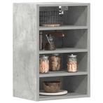 vidaXL Hangkast Riga 40x29,5x60 cm bewerkt hout betongrijs, Huis en Inrichting, Verzenden, Nieuw, Grijs