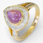 Zonder minimumprijs - Ring - 18 karaat Geel goud, HRD -, Nieuw