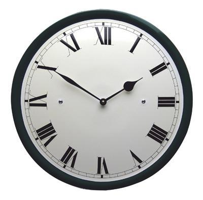Emaille klok crème met groene rand, Verzamelen, Merken en Reclamevoorwerpen, Verzenden
