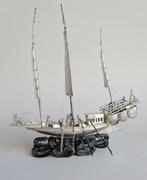 Modelschip - CHINESE WAR JUNK BOAT - Chinees exportzilver, Antiek en Kunst