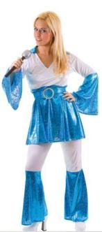 Abba kostuum blauw, Verzenden, Nieuw, Feestartikel