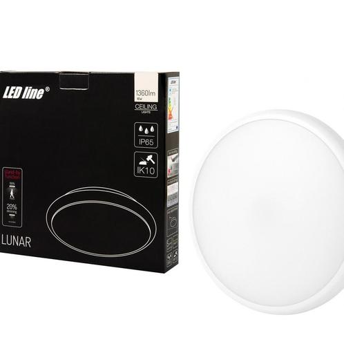 LED Plafondlamp LUNAR 16 watt Wit Incl. sensor IP65 4000K, Huis en Inrichting, Lampen | Plafondlampen, Ophalen of Verzenden