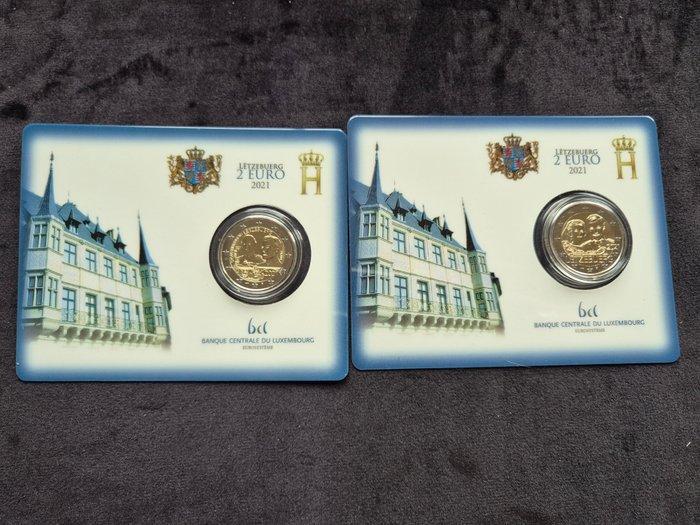 Luxemburg. 2 Euro 2021 Grand-Duc Jean + Mariage (2, Postzegels en Munten, Munten | Europa | Euromunten