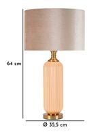 PERLY TAFELLAMP -C- CM ø35x64, Huis en Inrichting, Lampen | Tafellampen, Ophalen of Verzenden, Nieuw