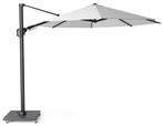 Challenger T2 zweefparasol 350 cm rond wit met 90KG voet en, Ophalen of Verzenden, Nieuw