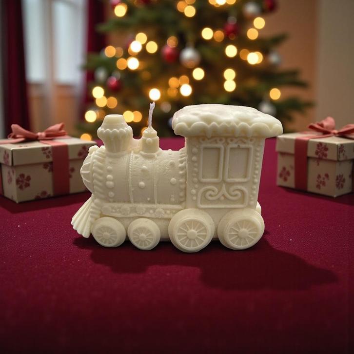 Peperkoek trein, Huis en Inrichting, Woonaccessoires | Kandelaars en Kaarsen, Nieuw, Minder dan 25 cm, Verzenden