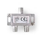 F connector splitter - Nedis (2-weg, 6.5 dB), Verzenden, Nieuw