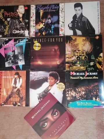 Prince , Michael Jackson - 5 x albums + 5 x Maxi singles - beschikbaar voor biedingen