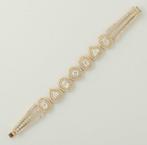 Tennis armband - 14 karaat Geel goud - 15.72ct. tw. Diamant