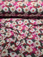 Tricot katoen flowers, Hobby en Vrije tijd, Stoffen en Lappen, Overige kleuren, Verzenden, 120 cm of meer, Nieuw