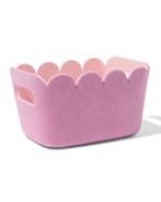 HEMA Mand 20x12cm vilt paars, Verzenden, Nieuw