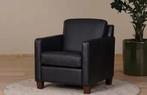 Zwarte fauteuils, Huis en Inrichting, Fauteuils, Ophalen of Verzenden, Nieuw, Leer