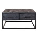 Salontafel Mangohout Fianna 80x80 cm, Overige vormen, 50 tot 100 cm, Nieuw, Industriële meubels
