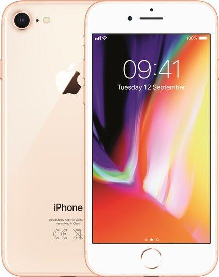 Apple iPhone 8 64GB + nieuwe accu (100%) simlockvrij gold..., Telecommunicatie, Mobiele telefoons | Apple iPhone, Nieuw, Verzenden