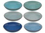 Studio Tavola Pastaborden - Ocean Blue - Set van 6 - Ø 23 cm, Verzenden, Nieuw