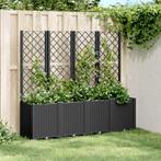vidaXL Plantenbak met latwerk 160x40x140 cm polypropeen, Tuin en Terras, Verzenden, Nieuw, Kunststof