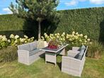 Leuke tuinset met hoge tafel, Zo goed als nieuw, Wicker, 5 zitplaatsen, Tuinset