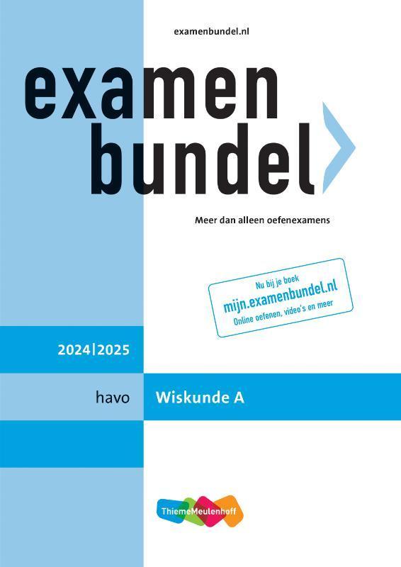 Examenbundel online  boek havo Wiskunde A 2024 9789006650730, Boeken, Studieboeken en Cursussen, Zo goed als nieuw, Verzenden