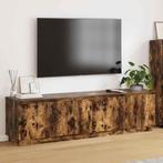 vidaXL TV-kast met LED Gerookt eiken 180 x 38 x 49 cm, Verzenden, 150 tot 200 cm, Nieuw, Minder dan 100 cm
