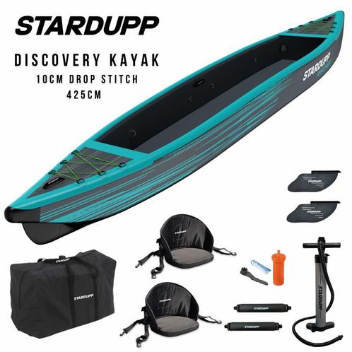 Opblaasbare Kajak. Groot assortiment opblaasbare kayaks, Watersport en Boten, Kajaks, Nieuw, Opblaasbaar, 2-persoons, Ophalen of Verzenden