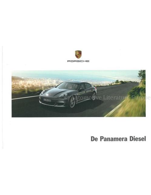 2015 PORSCHE PANAMERA DIESEL HARDCOVER BROCHURE NEDERLANDS, Boeken, Auto's | Folders en Tijdschriften, Porsche