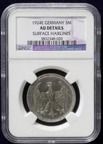 Duitsland, Weimar Republiek 3 Mark 1924 - NGC AU Details