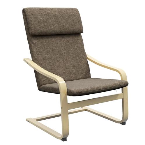 TRUUSK Relaxstoel Schommelstoel Met Hoofdkussen, Linnenlook,, Huis en Inrichting, Fauteuils, Nieuw, Verzenden