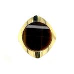 Gouden ring met tijgeroog 14 krt, Sieraden, Tassen en Uiterlijk, Ringen, Ophalen of Verzenden, Nieuw