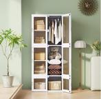 Opvouwbare PP Kledingkast – Draagbaar met Schappen, 60kg, Huis en Inrichting, Kasten | Overige, Verzenden, Nieuw