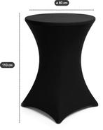 Brixy 2x Stevige Zwarte Statafel + 2x Zwarte Statafelrok, Verzenden, Nieuw