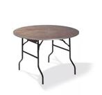 Eettafel Hout Rond | Ø183x(h)76cm | Bruin-Zwart, Verzenden, Nieuw in verpakking