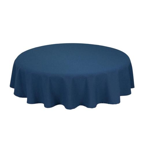Tafelkleden Rond Navy Blauw 163cm Ø - Treb SP, Huis en Inrichting, Tafelkleden, Nieuw, Verzenden