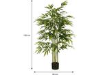 Mica Decorations Bamboe Kunstplant in Pot - H150 x Ø60 cm -, Verzenden, Nieuw