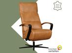 Leren relaxfauteuil Matrix - Granada Sahara (cognac) -, Huis en Inrichting, Fauteuils, Nieuw, Ophalen of Verzenden, 50 tot 75 cm