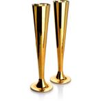 Affekdesign Nayra Gold set van 2 luxe champagne glazen van, Huis en Inrichting, Keuken | Servies, Ophalen of Verzenden, Nieuw