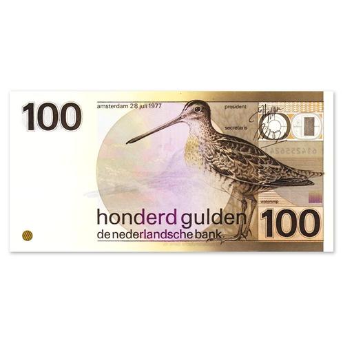 100 Gulden Snip 1977 ZFr+, Postzegels en Munten, Bankbiljetten | Nederland, Verzenden