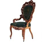 Hoge Willem III zetel geschikt voor bureau ca 1870 incl sto, Antiek en Kunst, Antiek | Meubels | Stoelen en Banken, Ophalen of Verzenden
