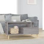 vidaXL Salontafel 90x49x45 cm bewerkt hout grijs sonoma, Minder dan 50 cm, 50 tot 100 cm, Verzenden, Nieuw