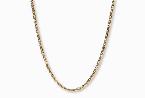 Gouden Spiga Vlechtpatroon ketting 14K, Sieraden, Tassen en Uiterlijk, Kettingen, Goud, Nieuw, Goud, Verzenden