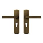 Deurbeslag | Deurklink met cilinderschild | AXA | 55 mm, Doe-het-zelf en Verbouw, Hang- en Sluitwerk, Verzenden, Nieuw