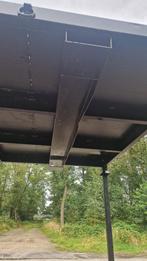 Stapelrek 300x200 cm met traanplaat, zwart, excl. rongen,, Ophalen of Verzenden